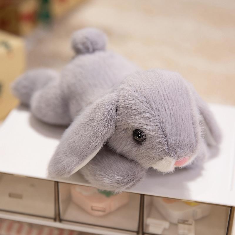 Fragrant long-eared rabbit cute animal palm treasure plush toy doll doll soothes sleep to accompany study and work