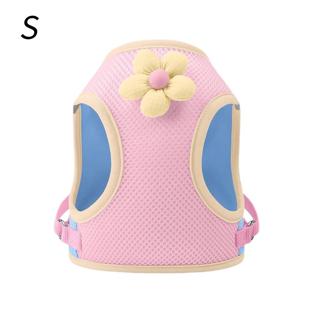 Harness For Puppy Reflective Cat Harness Breathable Pet Supplies Cartoon Puppy Straps For Travel Training Daily Use Beach