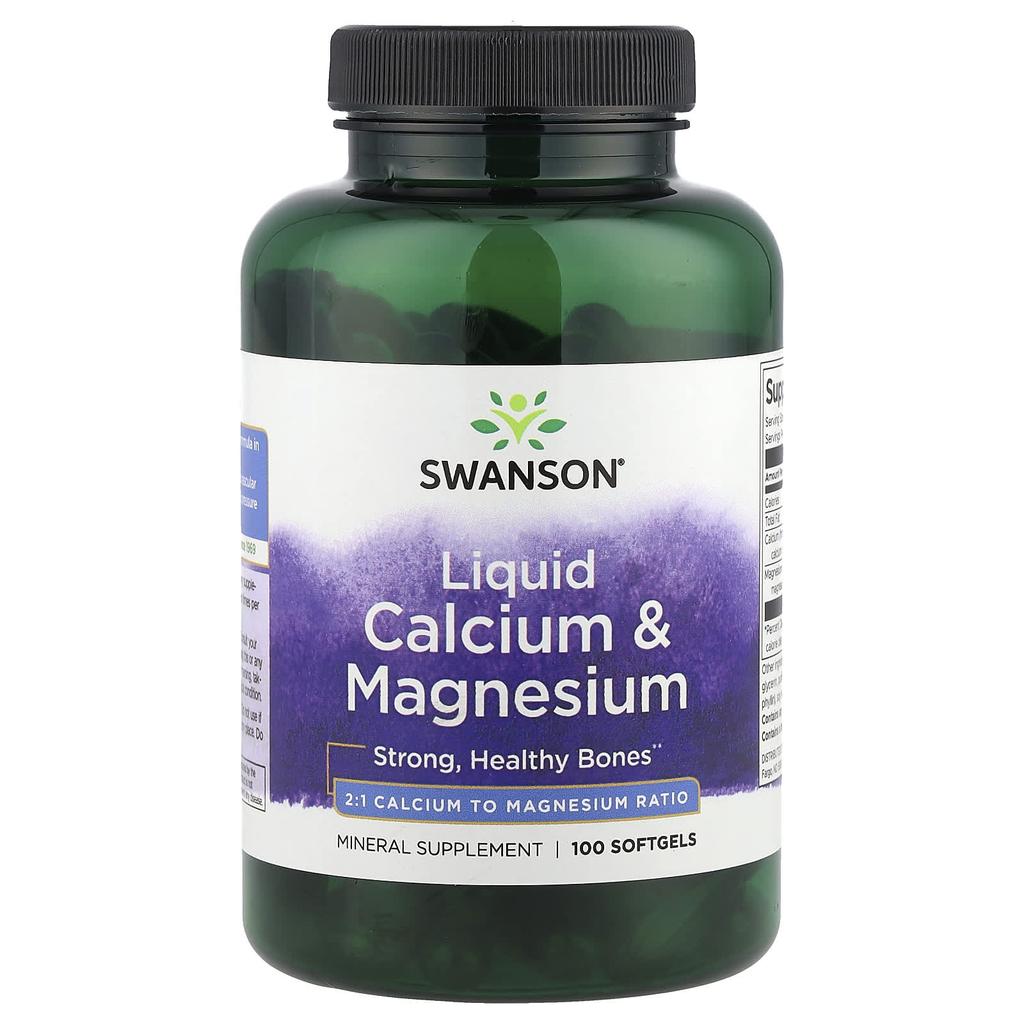 Liquid Calcium & Magnesium, 100 Softgels