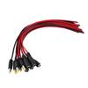 10PCS 12V CCTV Security Camera DC Male and Female Power Plug Cable Black and Red