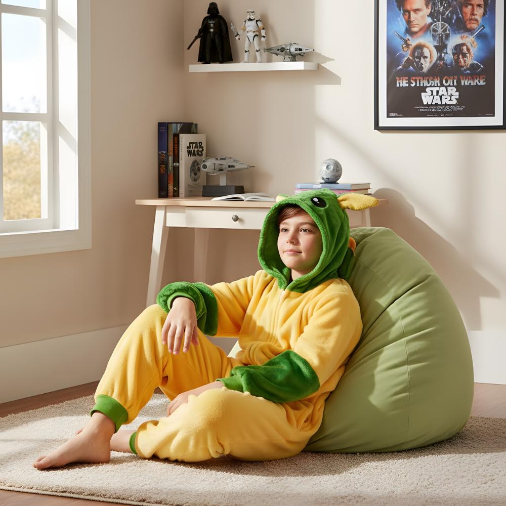 Piżama Onesie Kigurumi Kostium Przebranie Baby Yoda Dzieci 105 - 115Cm