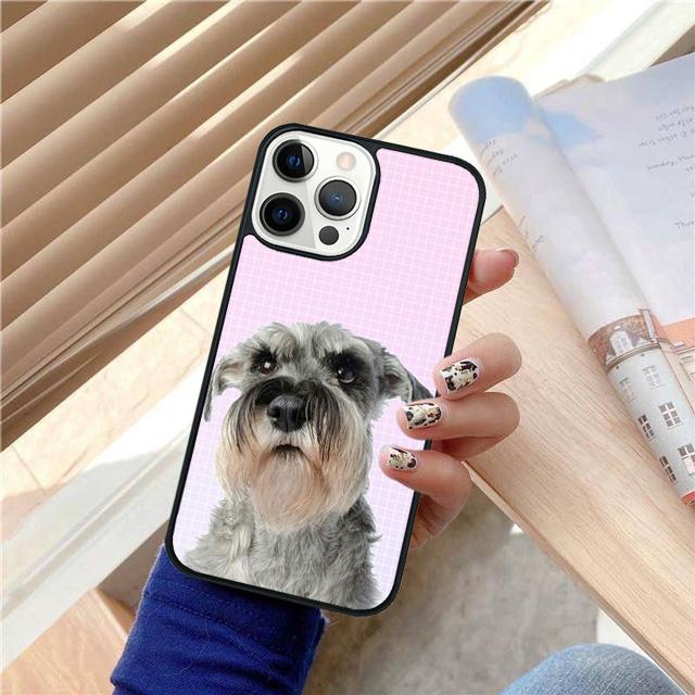 Lovely Dogs Schnauzer Phone Case Cover For iPhone 17 Air 15 16 14 13 12 Pro Max 11 Pro Max Plus Coque Shell