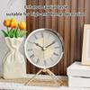 Elegant 3.5Inch Quartzs Alarm Clock Face Insert with Roman Numerals Clock Head Round Watch Insert for Craft Projects