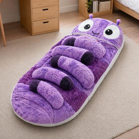 Yousheng Funny Caterpillar Sleeping Bag, Wearable Hugging Cocoon Lounger, Full Body Wrap, Cozy Sleep Sack for Naps Reading Dorm Travel