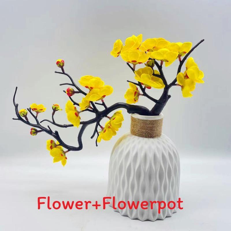 Зимний шелк Сладкий цветок Искусственное горшечное растение Бонсай Для домашнего подарка Украшение