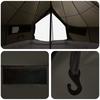 Tipi Tent Brown Gray 800 x 800 x 430 cm Polyester and Steel