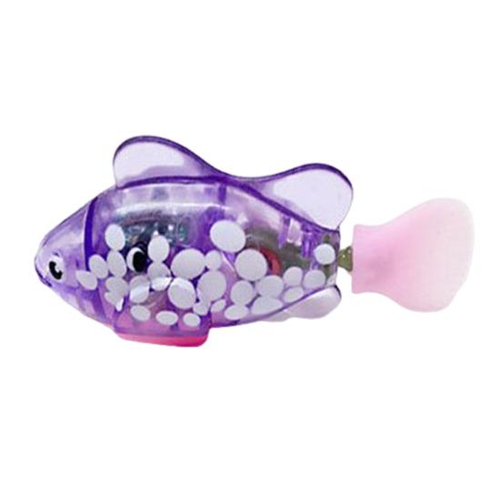 Электрическая игрушка «Плавающая рыба» с реалистичным движением и звуком, водонепроницаемая, светодиодная подсветка, интерактивная