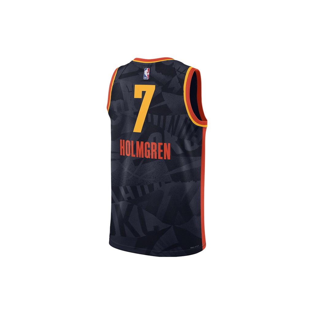 Nike Майка Dri-Fit Color-Block - Shai Gilgeous-Alexander #2, OKC Thunder 2023/24 Мужские топы черные DX8513-419