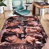 K-pop Group Poses Office Rug Chair Mat, Game Carpet, Suitable for Front Door, Bedroom, Living Room, Desk, Holiday Gift
