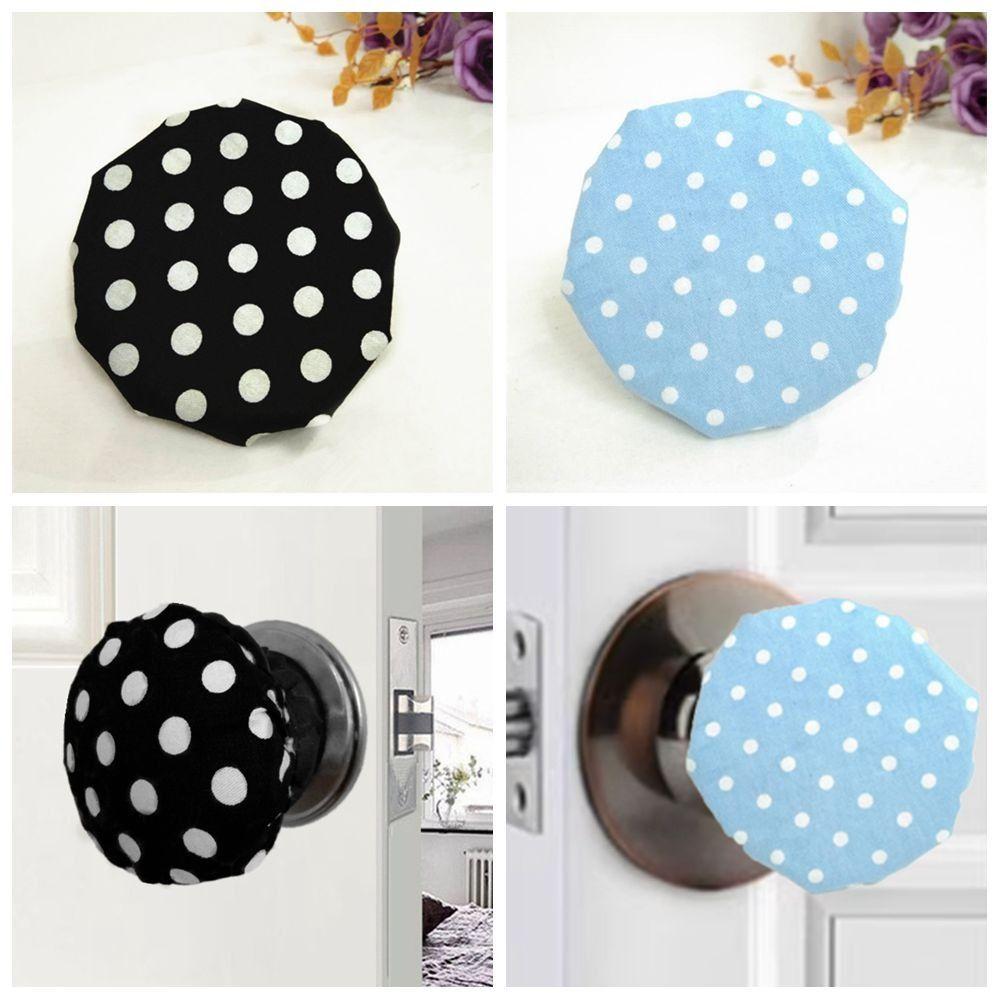 Anti-Static Door Handle Covers Dot Pattern Door Knob Decorative Covers Door Knob Covers Kitchen