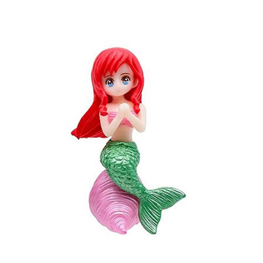Aquariums Plastic Ornaments Small Floating Mermaid Decorations Betta Fish Tanks Accessories Landscape Decors 2.6" High