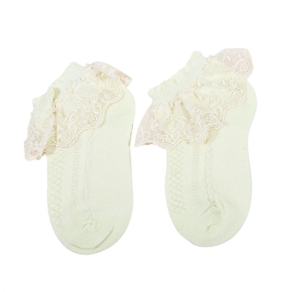 Детские носки для девочек, кружевные, с оборками, принцесса, сетчатые, детские, короткие, дышащие, хлопковые, танцевальные, носки для малышей