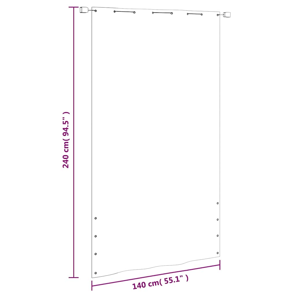 vidaXL Balkon-Sichtschutz Hellgrün 140x240 cm Oxford-Gewebe