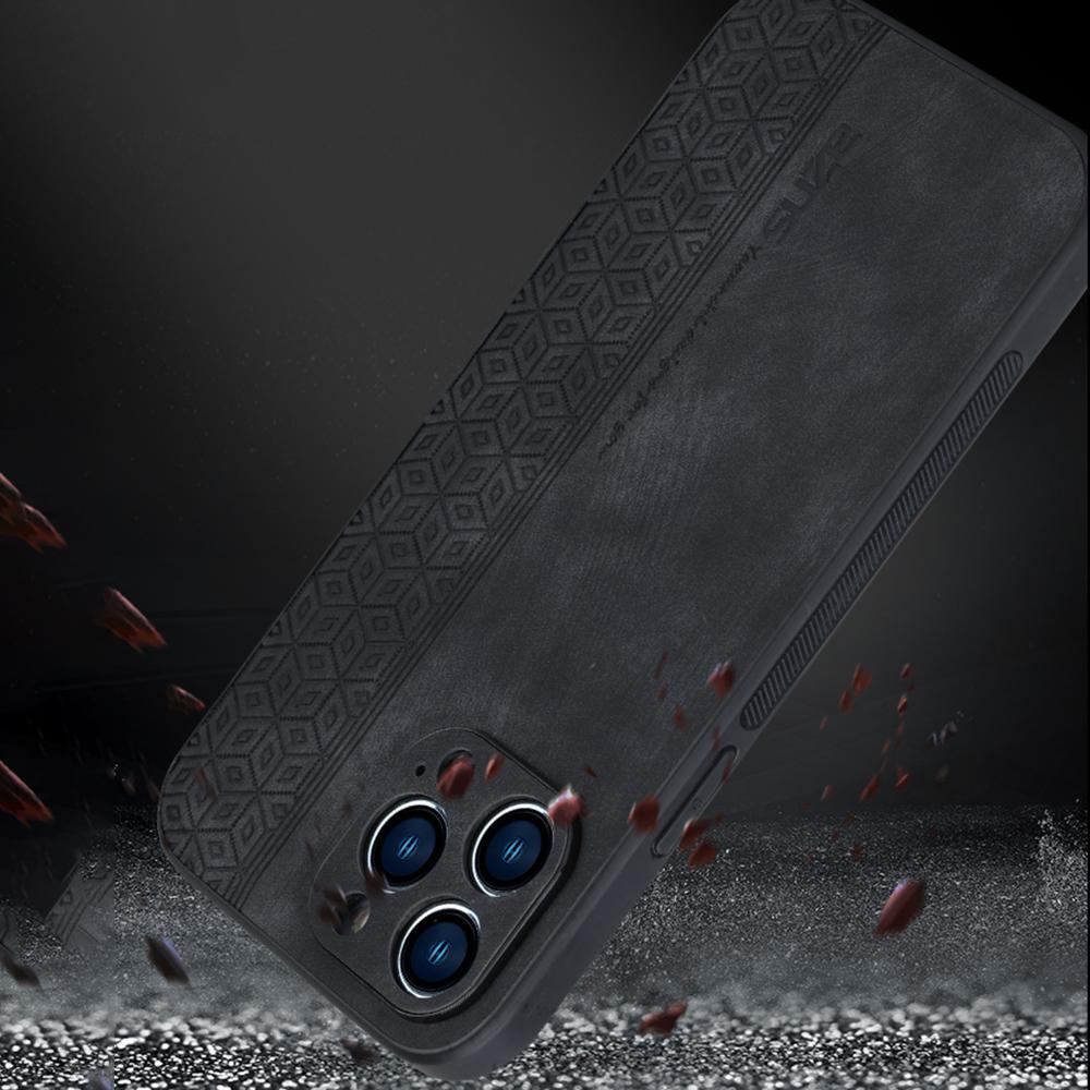 For iPhone 16 Pro Max Case Anti-Drop PU Leather+TPU Phone Cover