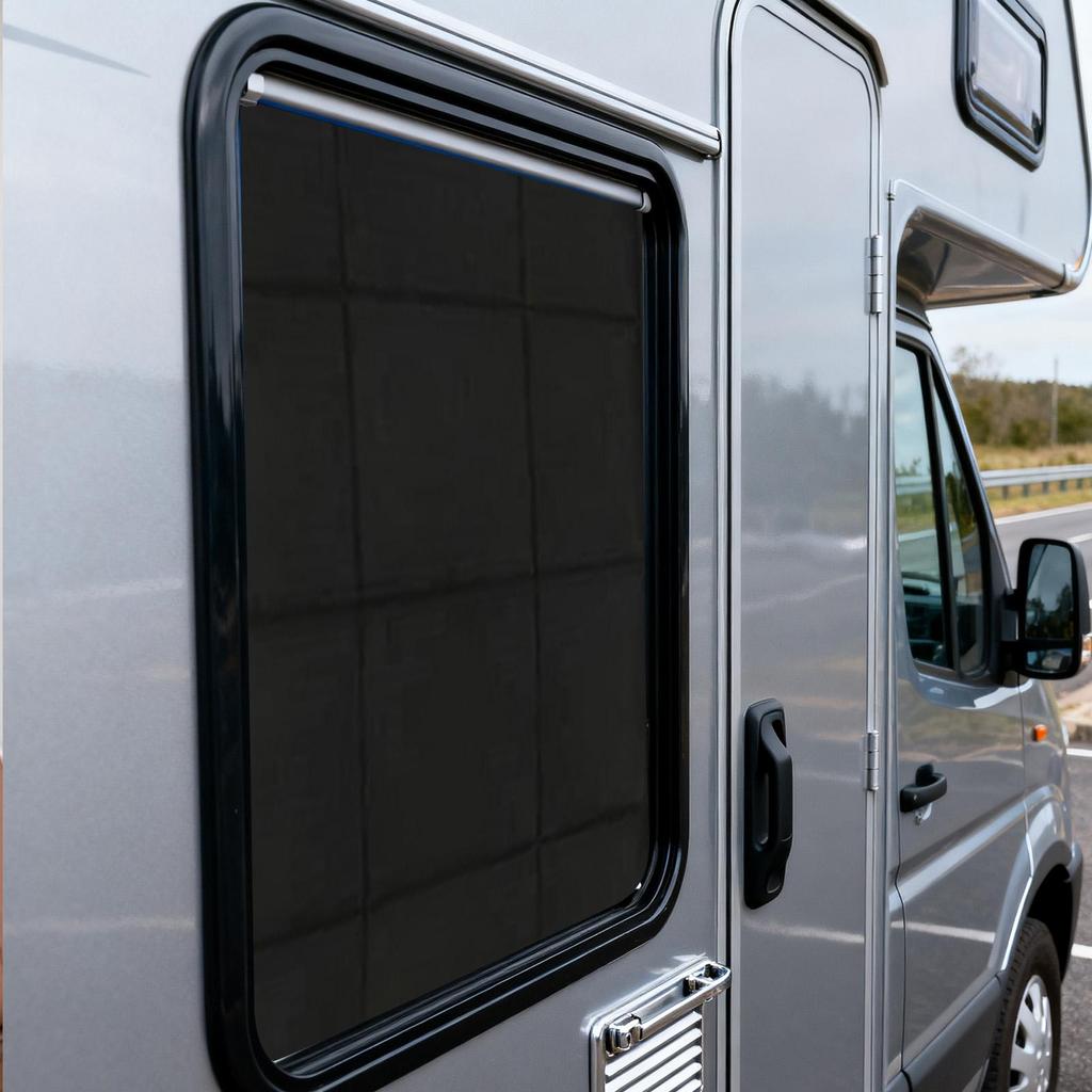 RV Door Window Cover Blackout Waterproof Shield Portable Privacy Trailer Interior Cover for Camping Picnic Travel Road Trips