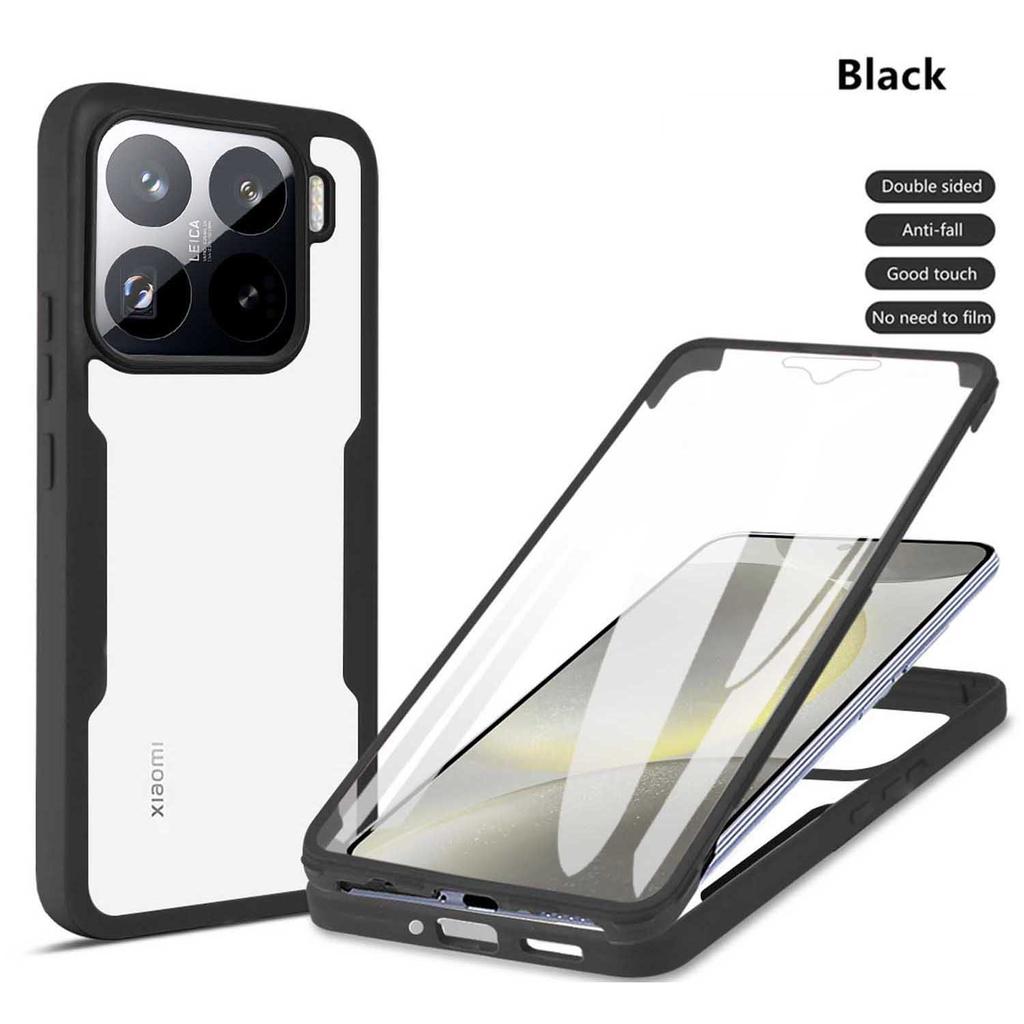Для Xiaomi 15T 14T 13T Pro Противоударный 360 Полностью Закрывающий Чехол для Телефона Для Xiaomi 17 Pro Max 15Pro 14 15 Ultra Прозрачный Чехол для Телефона