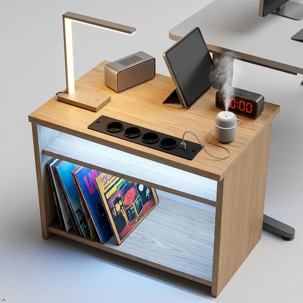 Встраиваемая сетевая розетка 4 розетки AC с USB A USB C, Встраиваемая в стол розетка с удлинителем