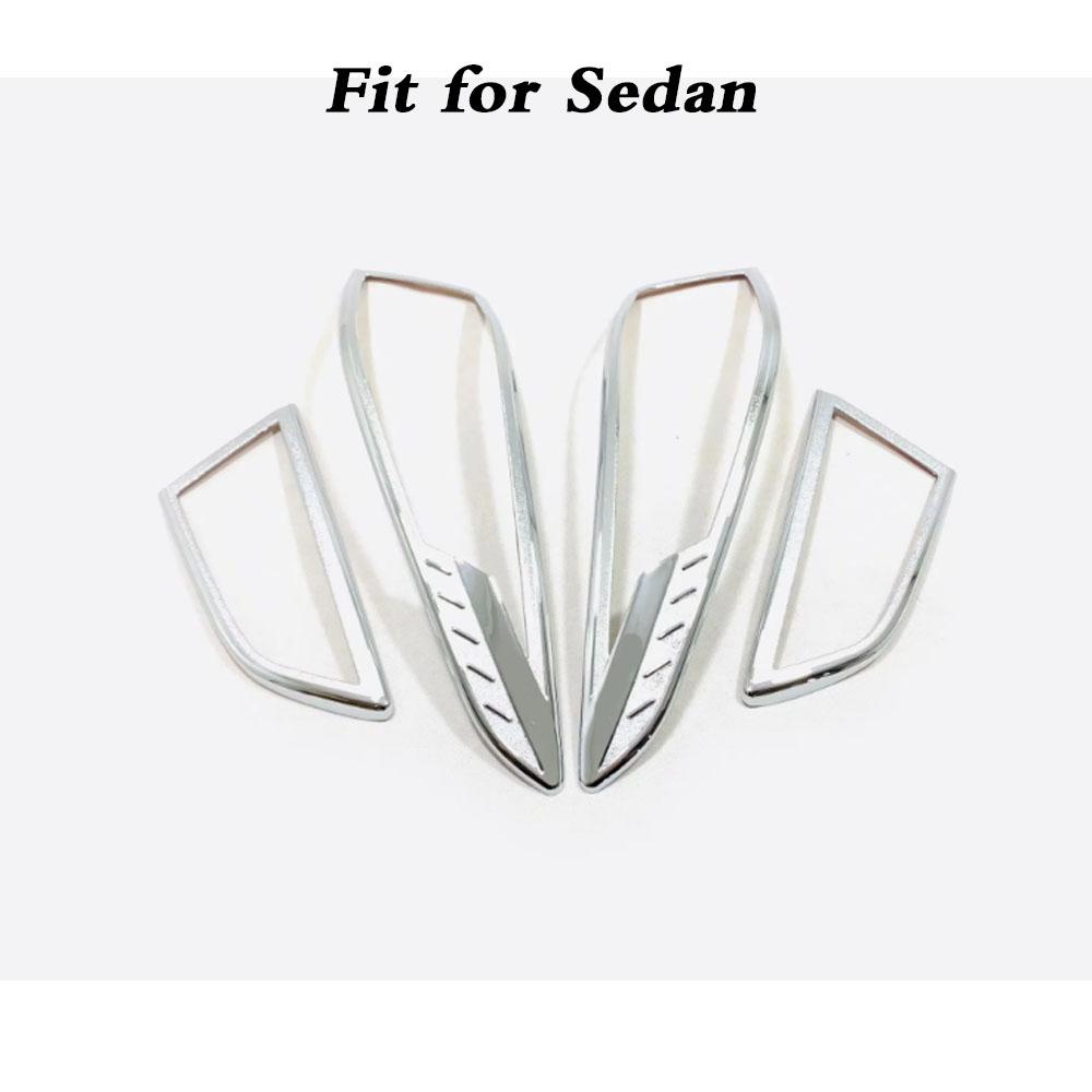 For Mazda 3 Mazda3 Axela M3 Car Body ABS Chrome Cover Trim Back Rear Tail Light Lamp Frame Stick Eyebrow