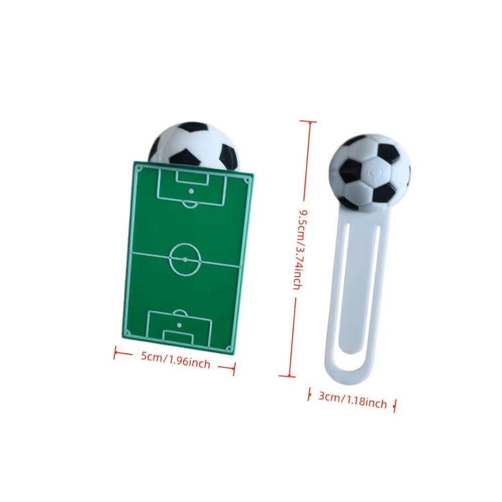 Stylish Design 3D Football Bookmarks Unique Decorative 3D Printed Football Bookmark Lightweight Portable High-Value