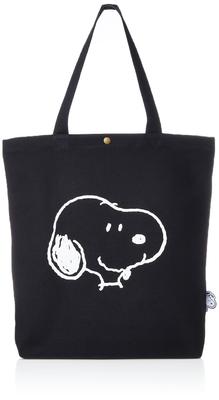 Сумка-тоут из холста 6009P Face Black [Siffle] женская PN110.Snoopy