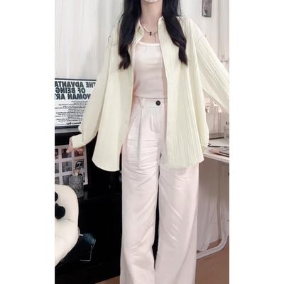 Солнцезащитная хлопковая рубашка куртка женская летняя дизайнерская тонкая рубашка кардиган топ