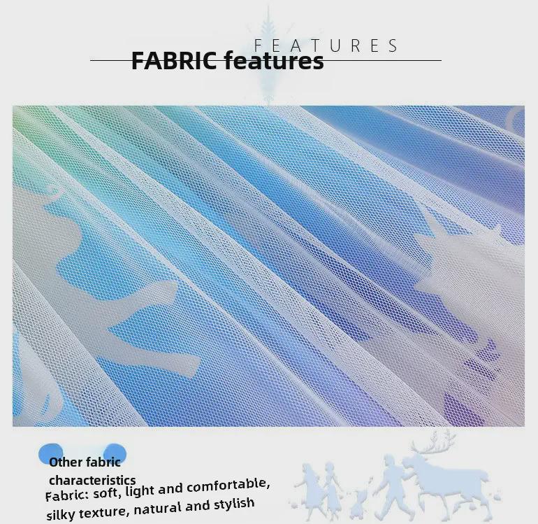 Платье-сетка принцессы-единорога для девочек 2025 года — модный дизайн с изображением сказки для маленьких детей