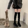 Korean Version of Knee Boots Women's Boots Thick-soled High Boots Autumn and Winter New French Elastic Boots Long Boots