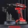 Multipurpose Lithium Electric Screwdriver Set with Rechargeable Hand Drill - Household Tool Box for DIY Projects.
