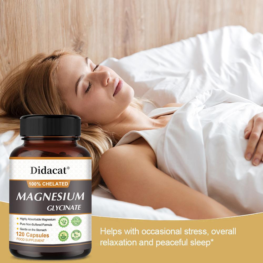 Chelated glycine magnesium 500 mg, 120 capsules