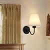 New Bedroom Bed Wall Lamp Led North American Creative Hotel Bed Wall Lamp North American Fabric Decorative Lamps