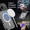 Clear Magnetic Case for IPhone 17/17Air/17Pro/17 Pro Max Crystal Wireless Charging Shell for Magsafe Cover Cases for iPhone17
