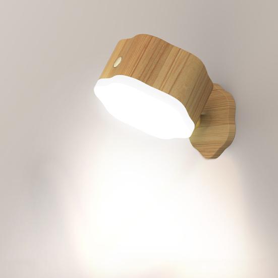 Светодиодный настенный светильник с 3 уровнями яркости, регулируемой яркостью, регулируемым углом наклона, простой в установке, заботящийся о глазах ночной светильник с дистанционным управлением