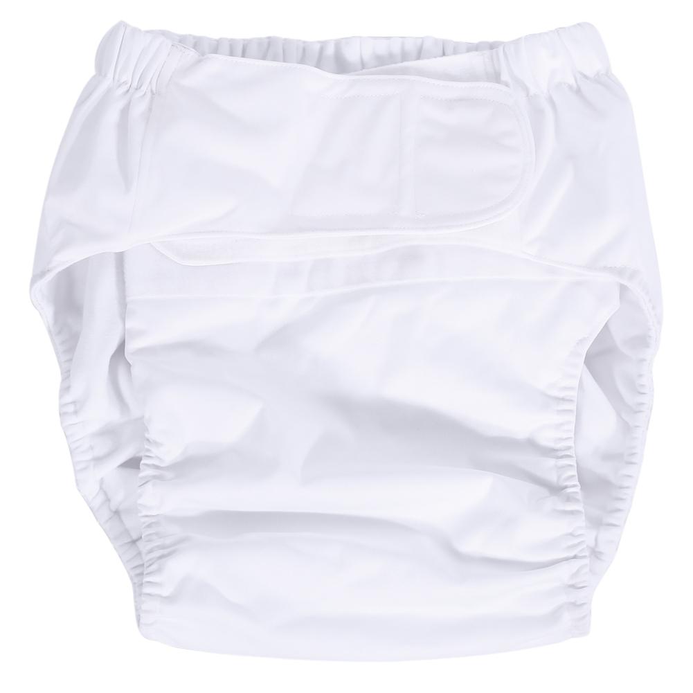 Новые washable adjustable adult incontinent care cloth diaper breathable nappy pants(Серый)