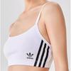 adidas Оригинальный легкий беспроводной бюстгальтер-майка, мягкий, приятный к коже, пуловер, легко снимается, женское нижнее белье, белый 4A4H00-100