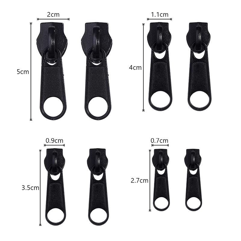 3# 5# 8# 10# Комплект для ремонта головки молнии, легкое исправление головки бегунка молнии, универсальная замена сломанной носимой детали