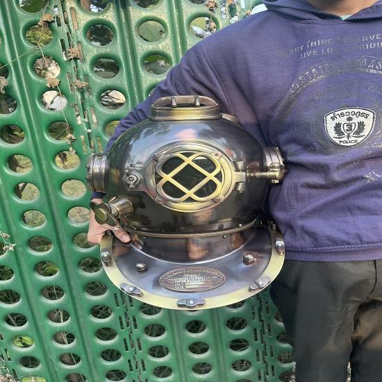 Шлем для подводного плавания ВМС США Mark V, винтажный шлем для глубоководного дайвинга