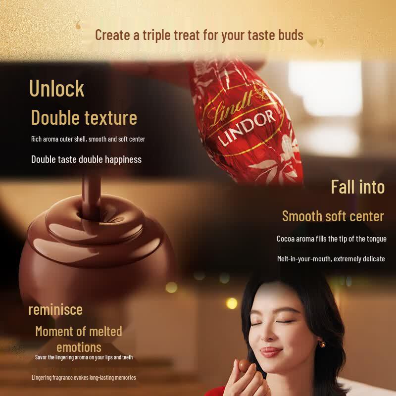 Шоколадные трюфели Lindt Lindor Оригинальный вкус, Подарочная коробка, 14 штук