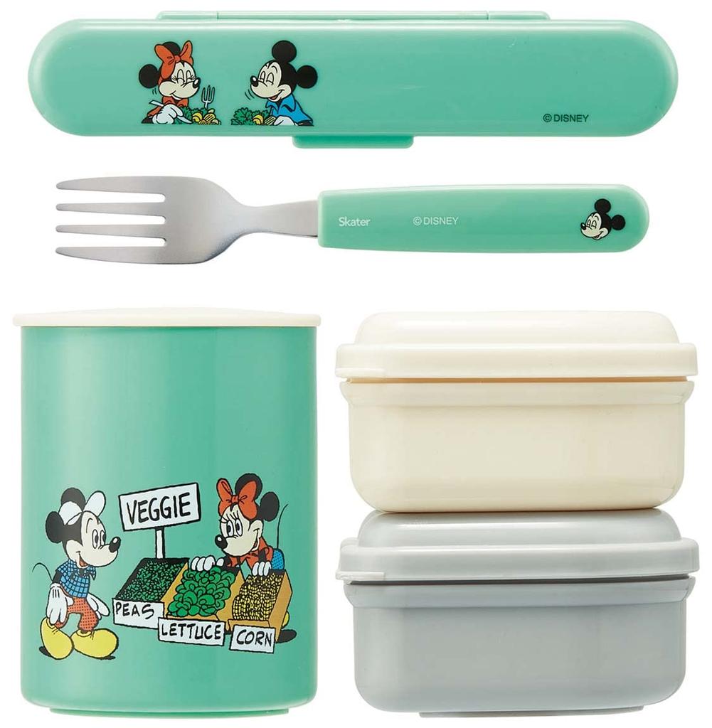 Skater Antibacterial Insulated Lunch Disney Mickey Mouse Green 560ml Box, World, (KCLJC6AG-A)