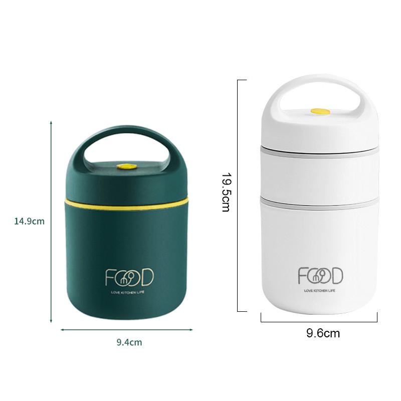 Вакуумный термос из нержавеющей стали 304, изолированный ланч-бокс, грелка для еды, суповая чашка, термос, контейнер для бенто