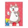 Hallmark Япония Hallmark Открытка Музыкальная Поющая Энка 815042 Коробка, Животные, Кот,