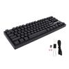 87 Key Mechanical Keyboard Red Switch RGB Backlit 3 Modes Wireless 2.4G Bluetooth Type C Wired