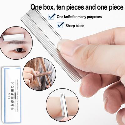 10 шт. на чипе из нержавеющей стали, инструменты для соскабливания бровей и макияжа
