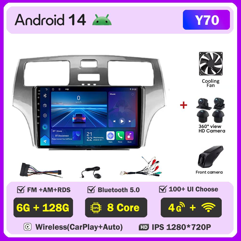 Для Lexus ES300 ES 300 ES330 XV30 ES 330 2001-2006 Carplay Auto Screen Wireless Android Auto Car Intelligent Systems AutoMotive