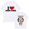 Смешные Мужские Женские Свинья Футболки Топы John Pork Is Calling Answer Call Phone Рубашка Футболка 90-х Готическая Хип-хоп Футболка Уличная Одежда