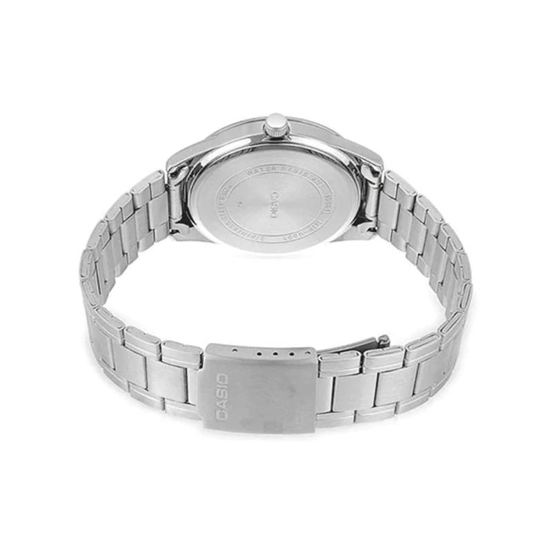 Casio Стандартная серия, водостойкость, кварцевый механизм, стальной ремешок, японские и корейские часы, мужские часы, черный MTP-V004D-1B2