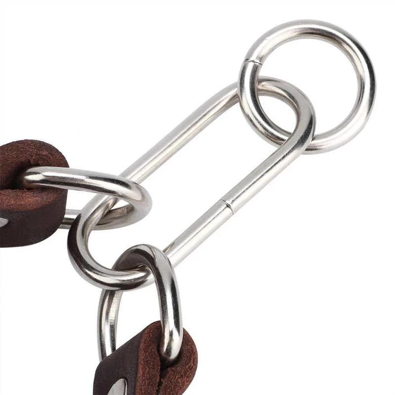 Кожаный ошейник для домашних животных, ожерелье для маленьких собак, прочный, портативный, широкий, ошейники для домашних животных для борзой уиппета