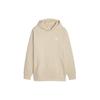 Puma Solid Color Casual Hoodie With Large Pockets Long Sleeve Sweatshirt Unisex Sweatshirt Khaki 625301-88