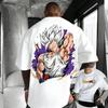Новая аниме-футболка Dragon Ball с изображением Гоку, с круглым вырезом, с короткими рукавами, 2026, Bandai, летняя, мужская, спортивная, свободная и дышащая, хлопковая