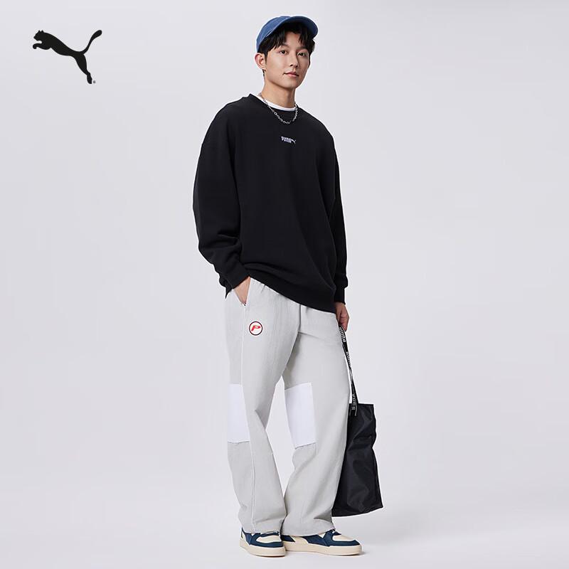 Puma 534365 Флисовая толстовка оверсайз с круглым вырезом