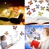 10Pcs Magic Flying Butterflies Wind Up Toy In The Sky Bookmark Greeting Cards Rubber Band Powered Kids Magic Props Surpris Gift
